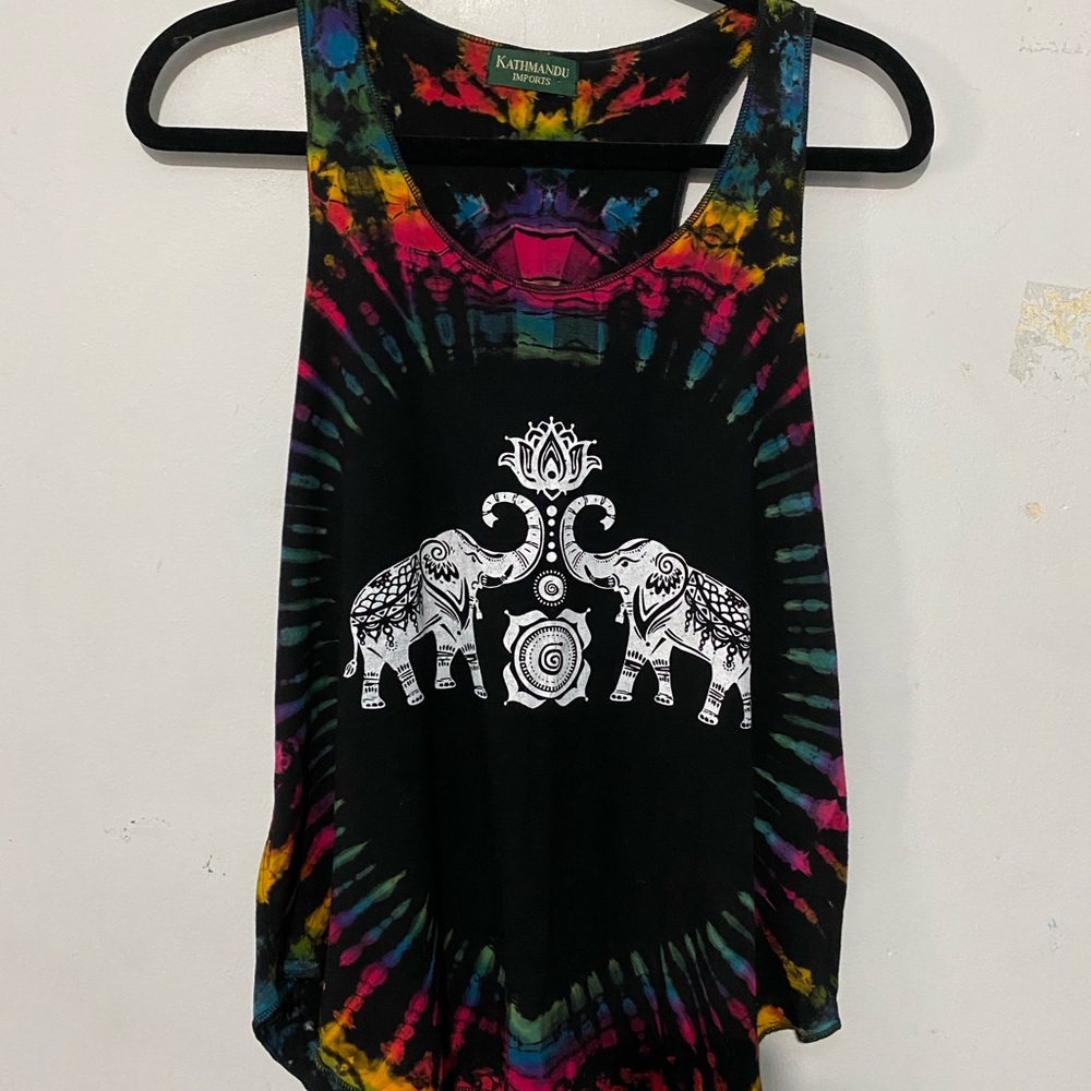 Tie Dye Elephant Tank